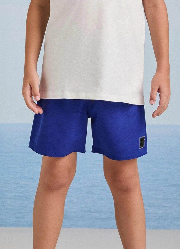 Youccie - Bermuda de Tactel Azul Azul