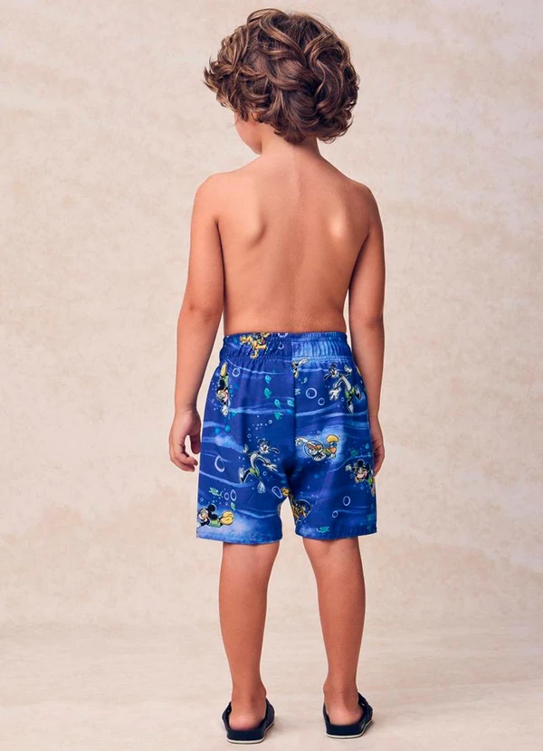 Youccie - Bermuda de Tactel Sport da Disney Azul 4