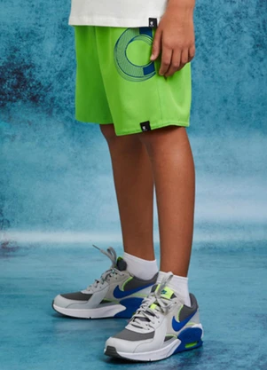 Youccie - Bermuda de Tecido Verde Lima Verde - YOUCCIE