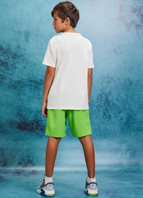 Youccie - Bermuda de Tecido Verde Lima Verde 4