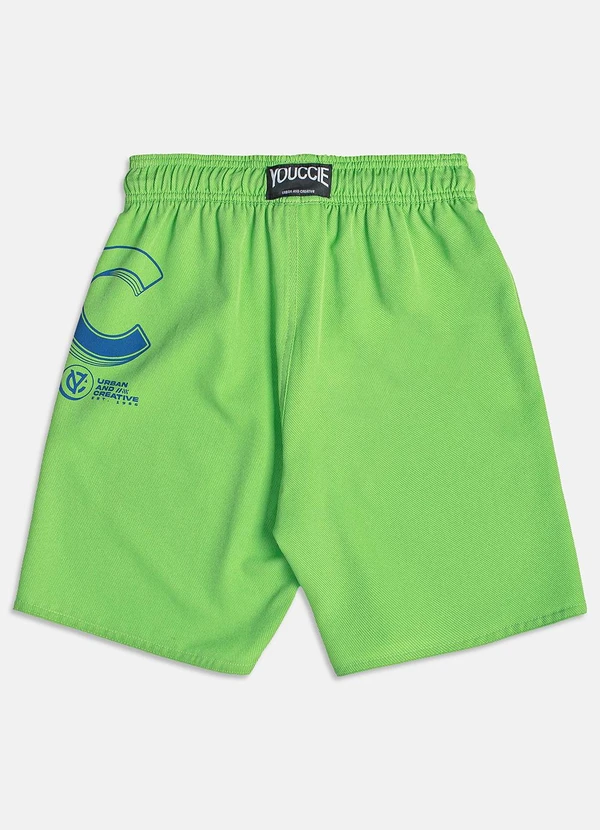 Youccie - Bermuda de Tecido Verde Lima Verde 6