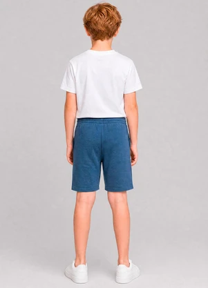 Marlan - Bermuda em Algodão com Bolsos Azul - MARLAN