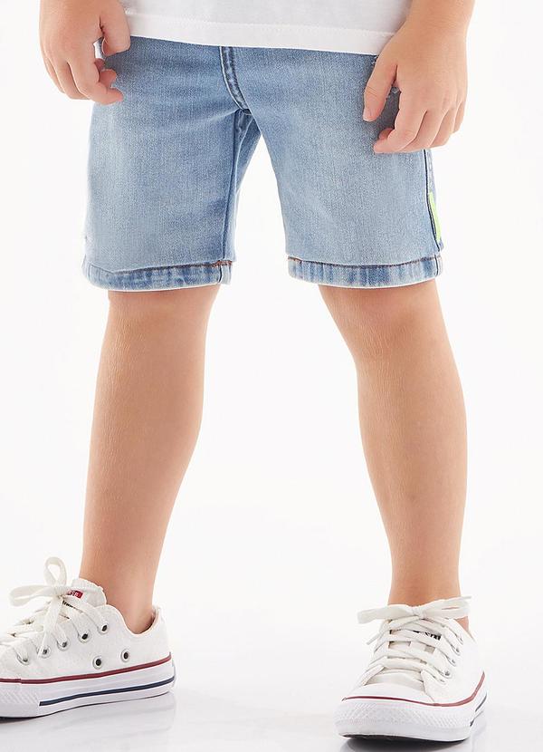 Up Baby - Bermuda em Jeans Infantil Masculina Azul 1