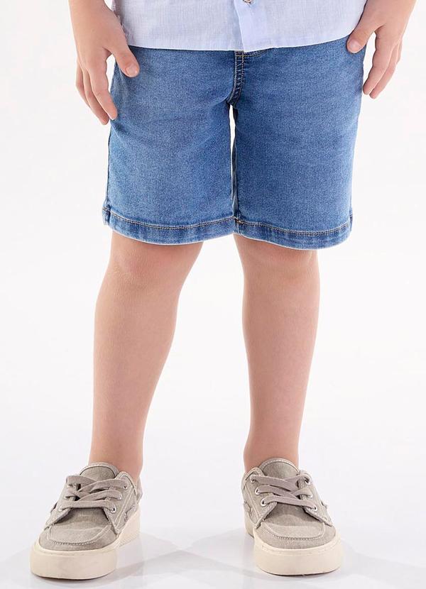 Up Baby - Bermuda em Jeans para Menino Azul