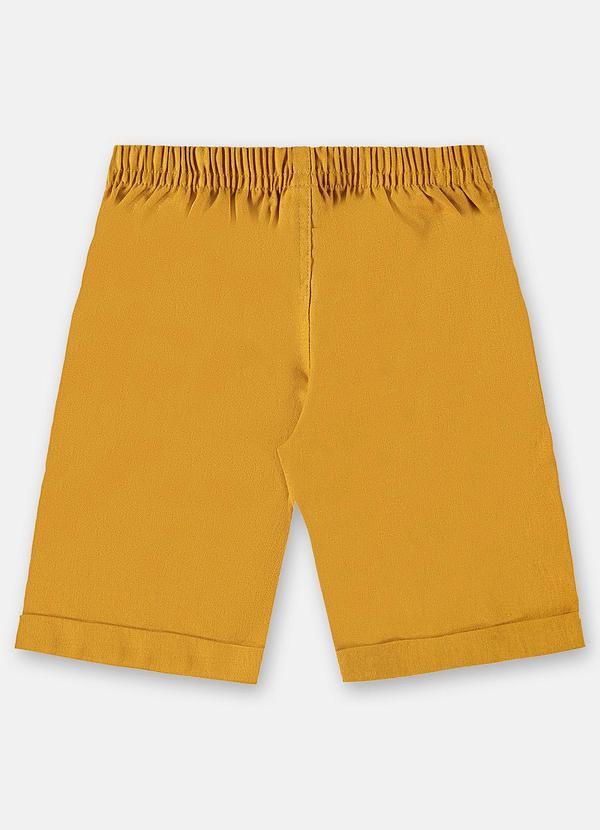 Up Baby - Bermuda em Linho para Menino Amarelo 2