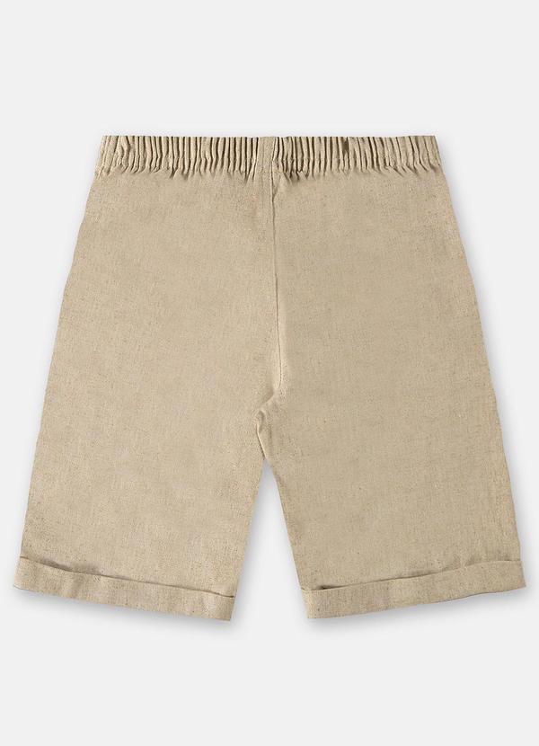 Up Baby - Bermuda em Linho para Menino Bege 2