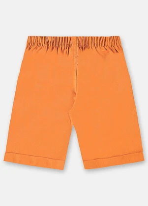 Up Baby - Bermuda em Linho para Menino Laranja - UP BABY