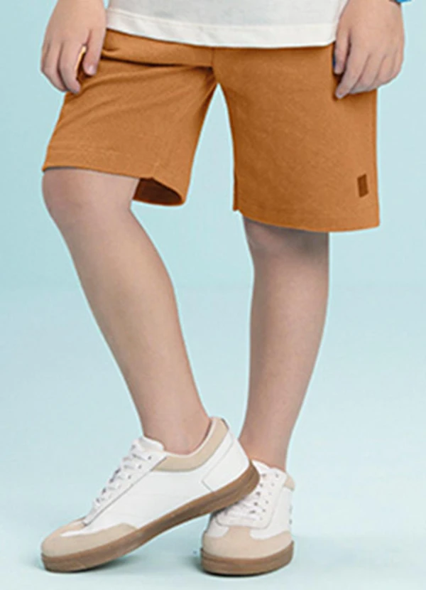 Ioluig - Bermuda em Malha Alfaiataria Dupla Amarelo