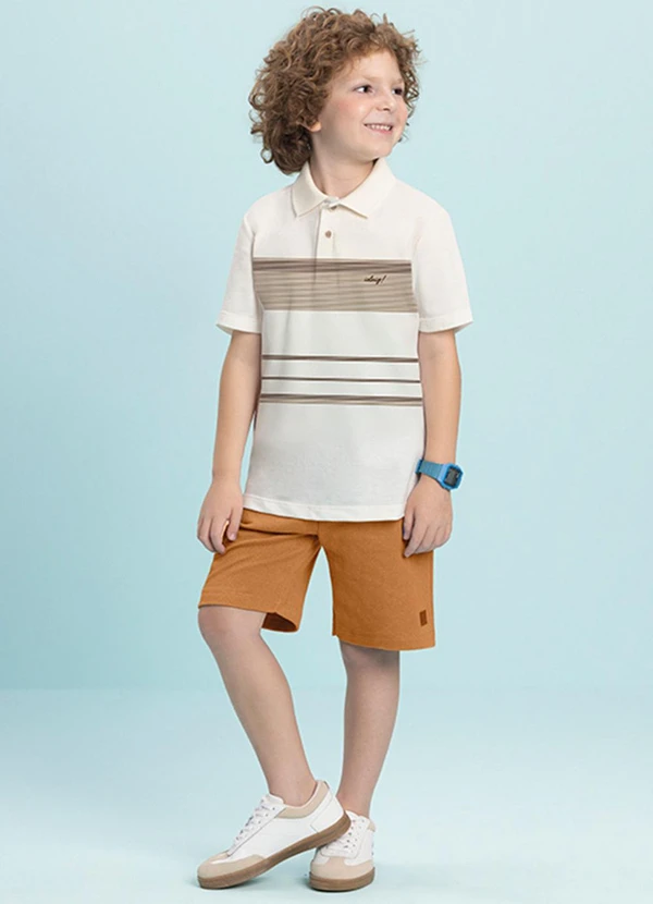 Ioluig - Bermuda em Malha Alfaiataria Dupla Amarelo 2