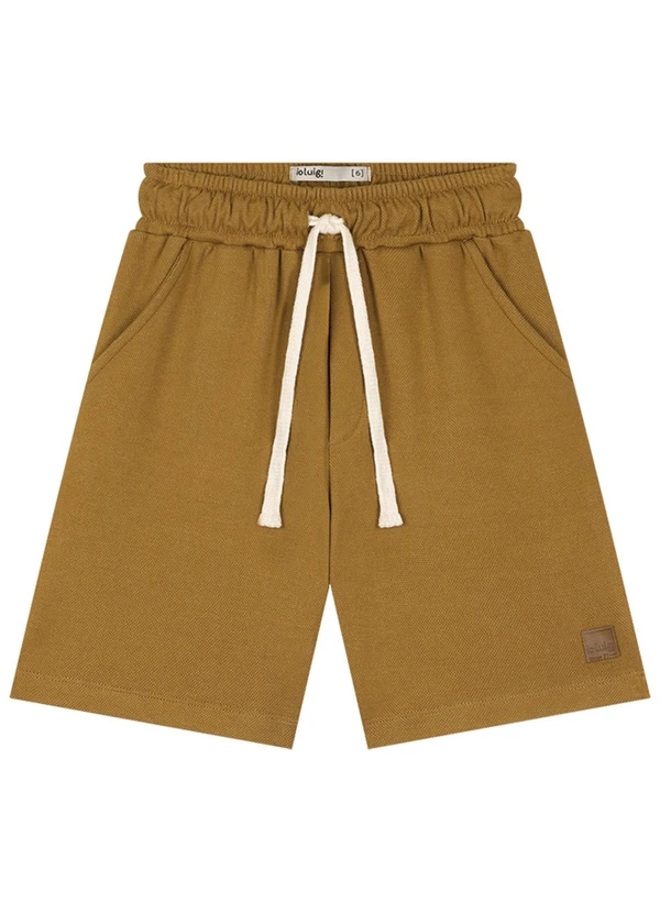 Ioluig - Bermuda em Malha Alfaiataria Dupla Amarelo 3