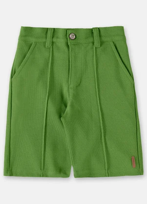 Up Baby - Bermuda em Malha Monterrey Verde - UP BABY