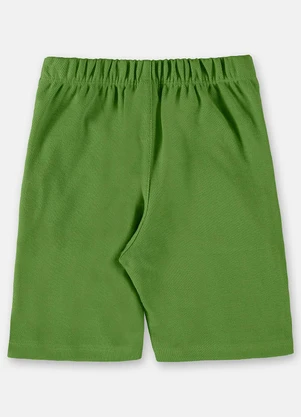 Up Baby - Bermuda em Malha Monterrey Verde - UP BABY