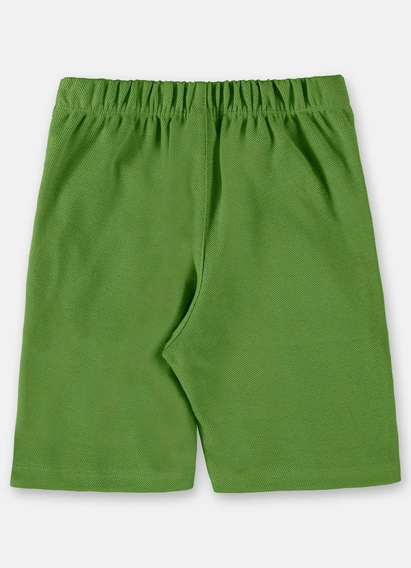Up Baby - Bermuda em Malha Monterrey Verde 2
