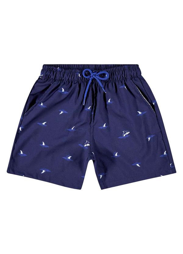 Quimby - Bermuda em Microfibra para Menino Azul