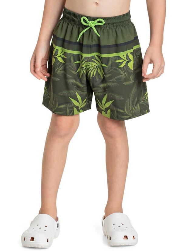 Quimby - Bermuda em Microfibra para Menino Verde 1