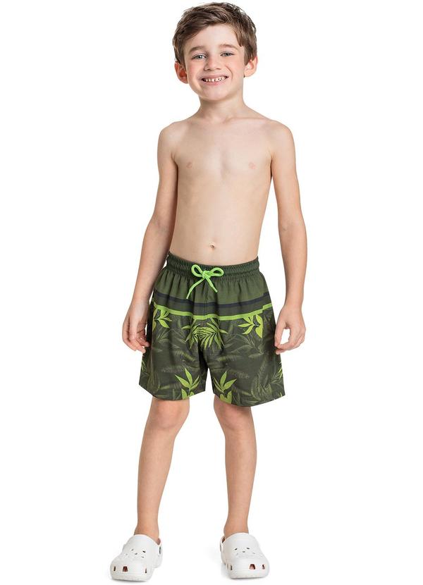 Quimby - Bermuda em Microfibra para Menino Verde 2