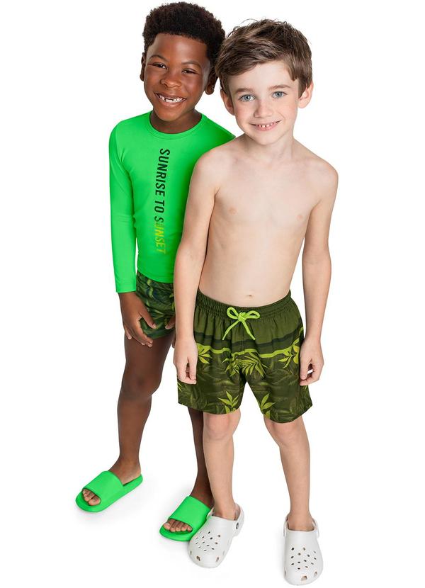 Quimby - Bermuda em Microfibra para Menino Verde 3