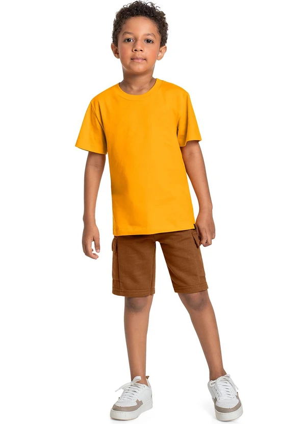 Quimby - Bermuda em Moletom para Menino Marrom 2