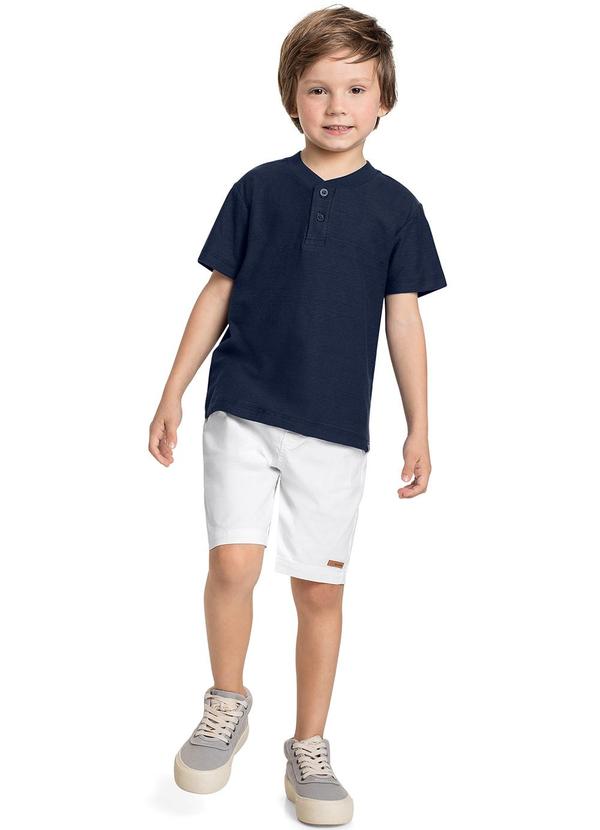 Quimby - Bermuda em Sarja para Menino Branco 2