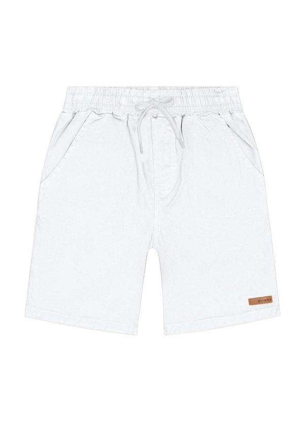 Quimby - Bermuda em Sarja para Menino Branco 3