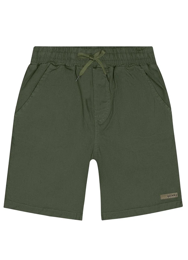 Quimby - Bermuda em Sarja para Menino Verde