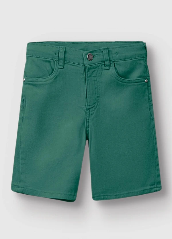 Carinhoso - Bermuda em Sarja Verde 