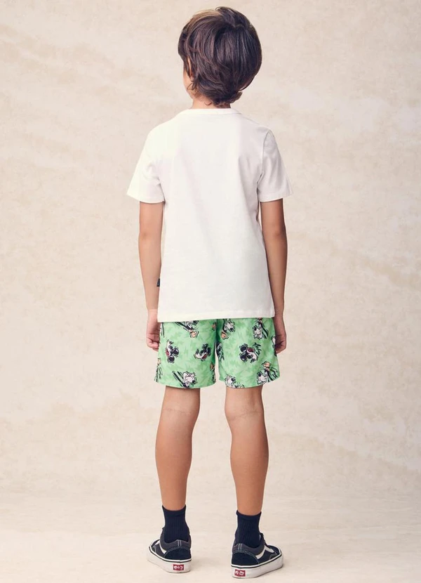 Youccie - Bermuda em Tactel Sport do Mickey Verde 4