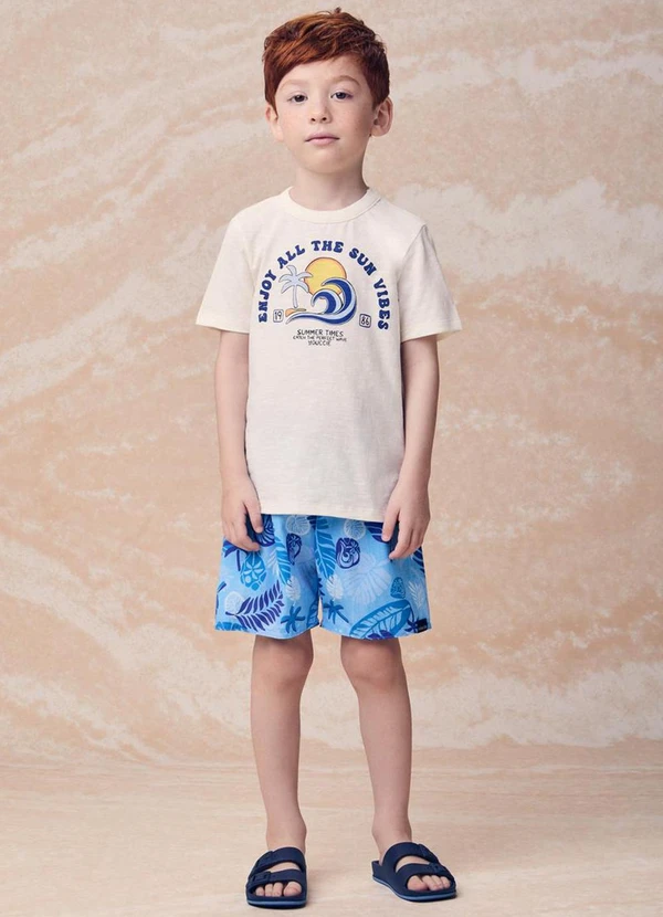 Youccie - Bermuda em Tactel Sport Summer Beach Azul 3