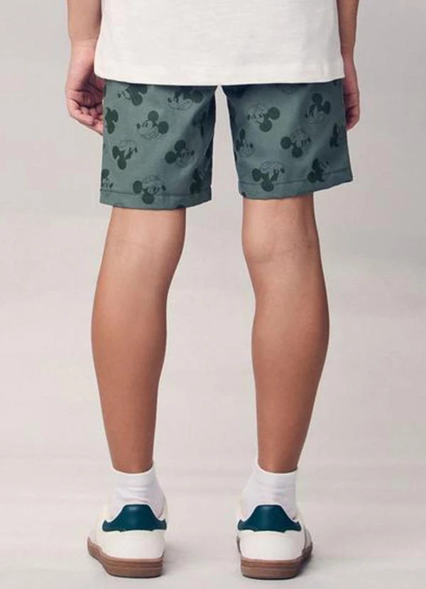 Youccie - Bermuda Escuro do Mickey Verde 2