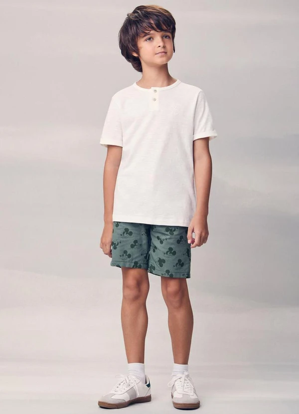 Youccie - Bermuda Escuro do Mickey Verde 3