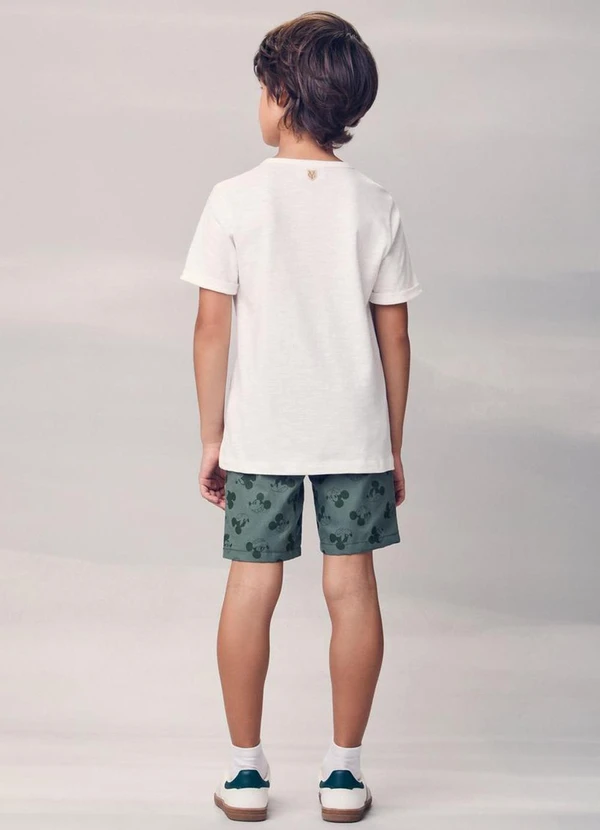 Youccie - Bermuda Escuro do Mickey Verde 4