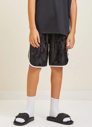 Youccie - Bermuda Esportiva Preta Preto - YOUCCIE