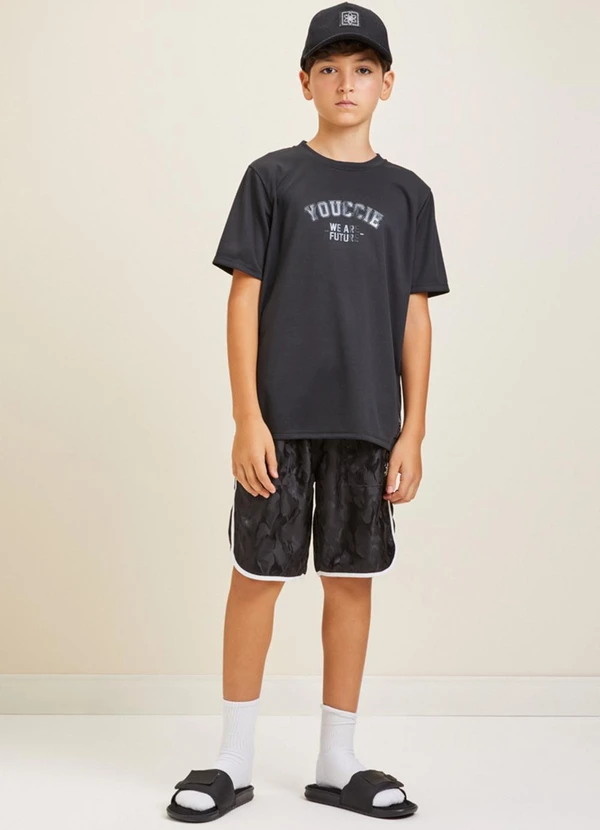 Youccie - Bermuda Esportiva Preta Preto 3