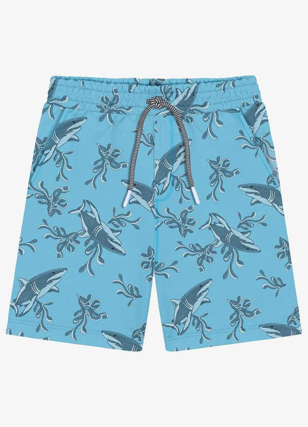 Trick Nick - Bermuda Estampada Infantil Menino Azul