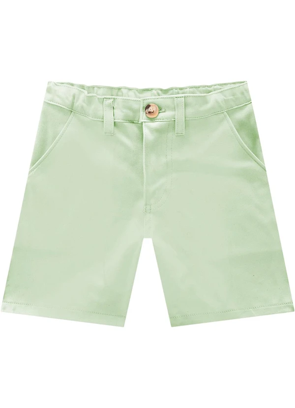 Milon - Bermuda Infanil Menino em Sarja Verde