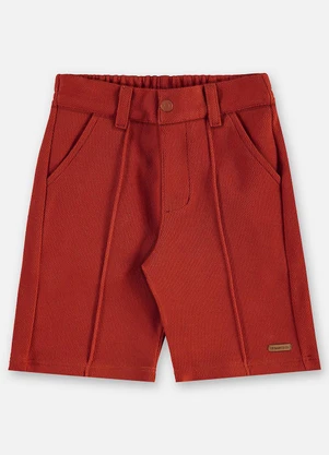 Up Baby - Bermuda Infantil Alfaiataria Vermelho - UP BABY