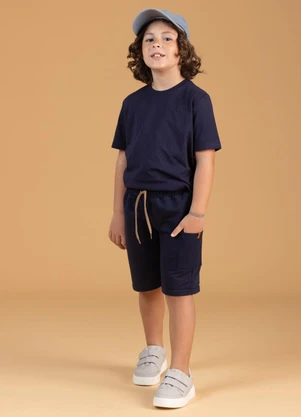 Soft Bonni - Bermuda Infantil Azul - SOFT BONNI