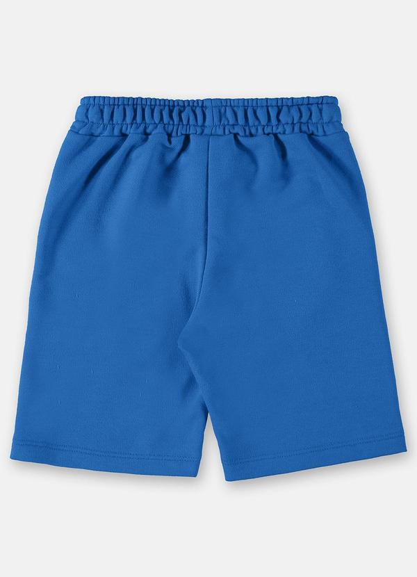 Up Baby - Bermuda Infantil Básica em Moletom Azul 2