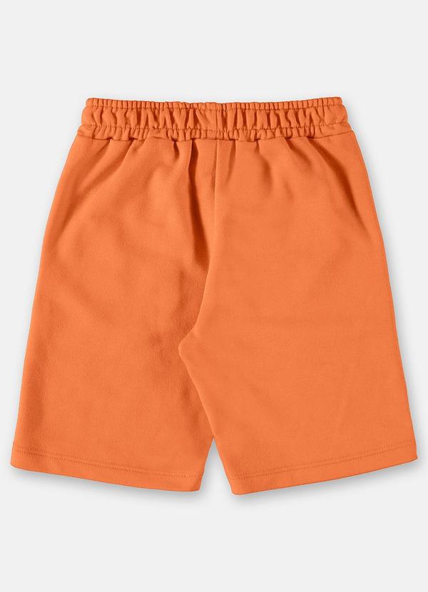 Up Baby - Bermuda Infantil Básica em Moletom Laranja 2