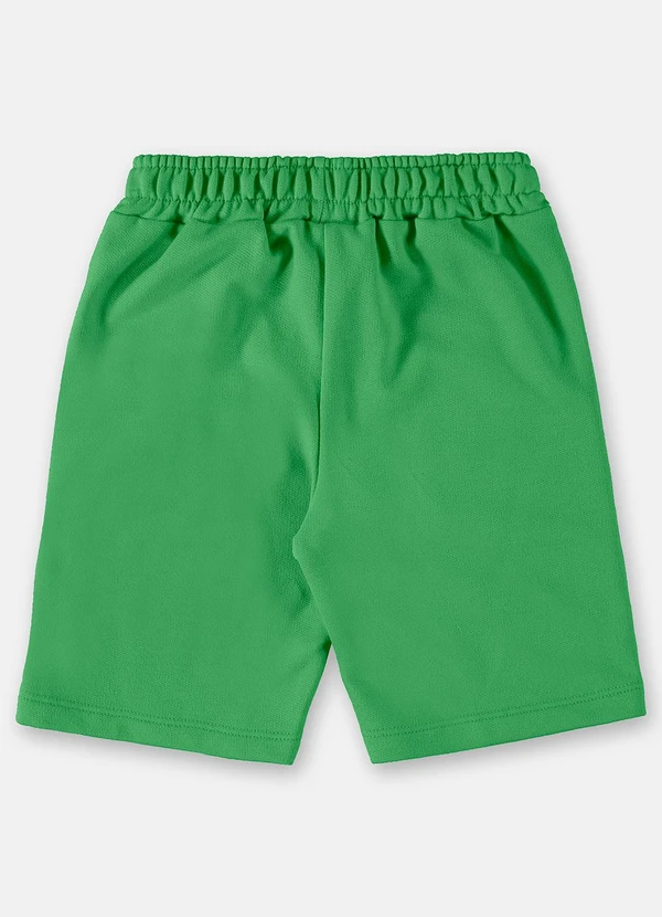 Up Baby - Bermuda Infantil Básica em Moletom Verde 2