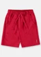 Up Baby - Bermuda Infantil Básica em Moletom Verde - variação: Vermelho
