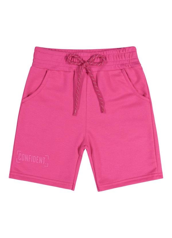 Quimby - Bermuda Infantil Básica Unissex Rosa 3