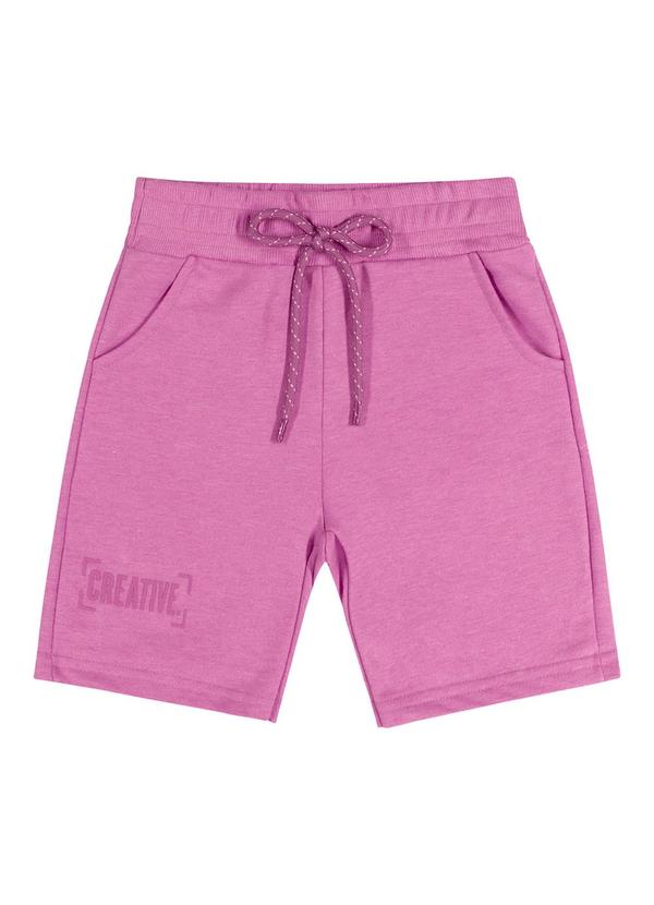 Quimby - Bermuda Infantil Básica Unissex Roxo