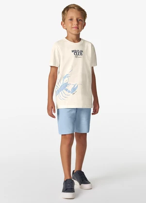 Rovitex - Bermuda Infantil com Bolsos e Cadarço Azul - ROVITEX