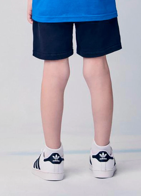 Youccie - Bermuda Infantil de Sarja e Moletom Preto 2