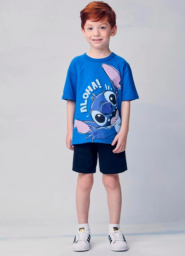 Youccie - Bermuda Infantil de Sarja e Moletom Preto 3