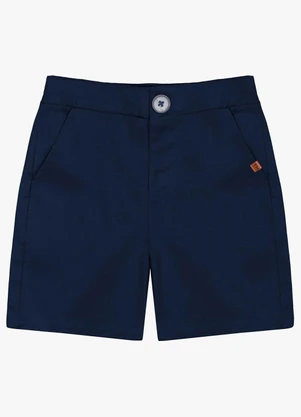 Trick Nick - Bermuda Infantil em Linho Azul - TRICK NICK