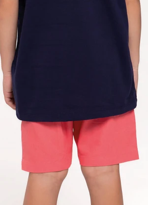 Trick Nick - Bermuda Infantil em Linho Rosa - TRICK NICK