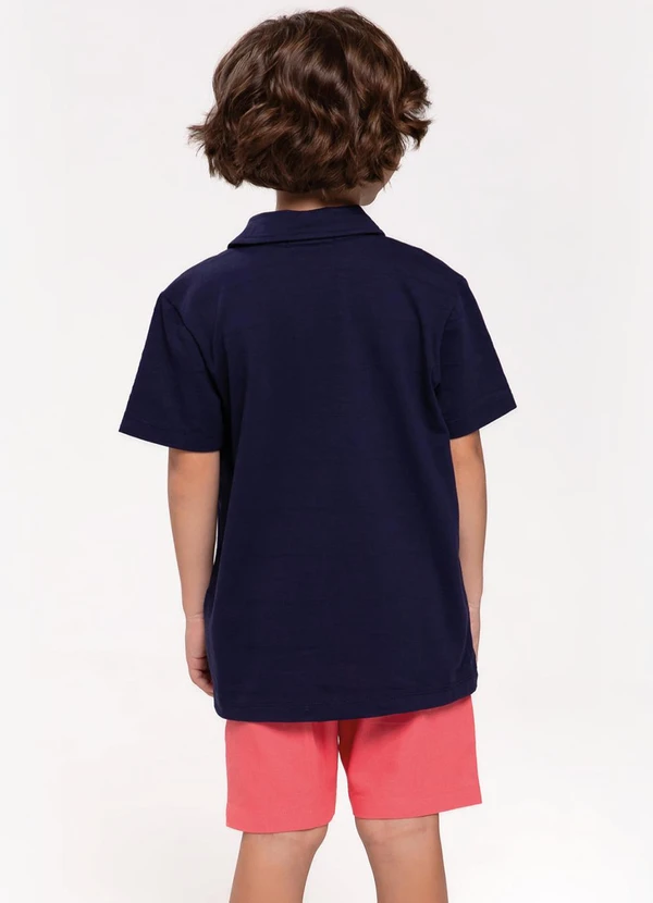 Trick Nick - Bermuda Infantil em Linho Rosa 4