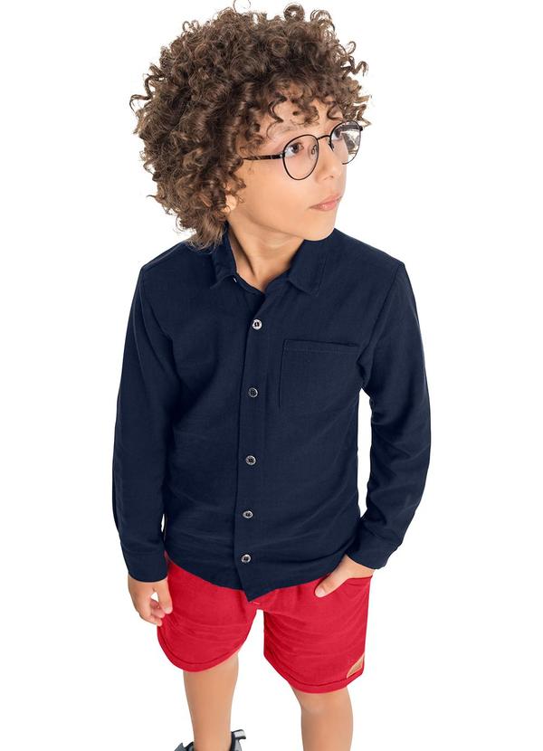 Quimby - Bermuda Infantil em Linho Vermelho 2